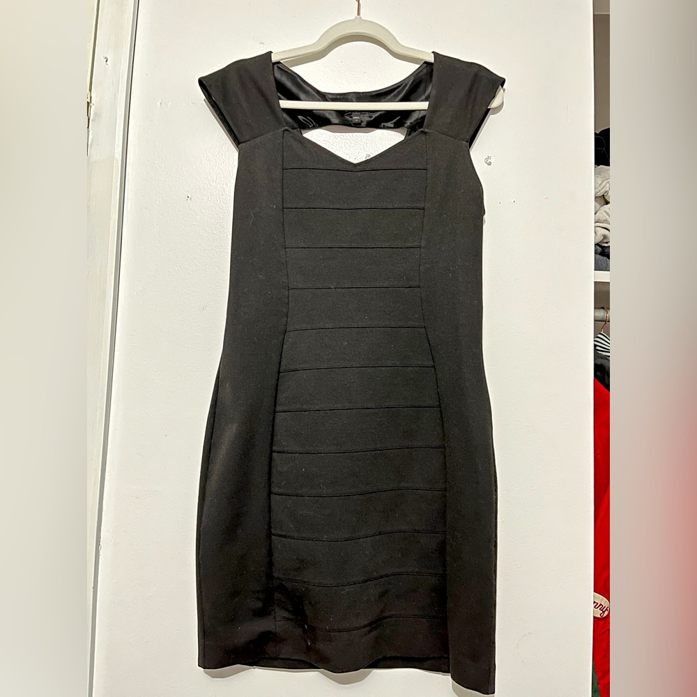 Express Little Black Bodycon Midi Dress